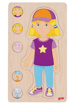 Goki 29-częściowe drewniane puzzle "Girl" - 4+ ze sklepu Limango Polska w kategorii Zabawki - zdjęcie 188322945