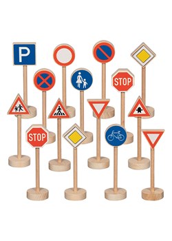 Goki 15-częściowy zestaw znaków drogowych - 3+ ze sklepu Limango Polska w kategorii Zabawki - zdjęcie 188323025