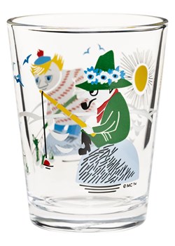 Moomin Szklanka "Fishing" w kolorze zielonym - 220 ml ze sklepu Limango Polska w kategorii Naczynia - zdjęcie 188323615