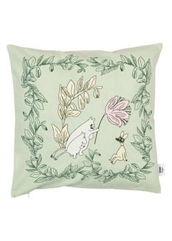 Moomin Poszewka "Moomin" w kolorze zielonym na poduszkę - 50 x 50 cm ze sklepu Limango Polska w kategorii Poduszki dekoracyjne - zdjęcie 188323619