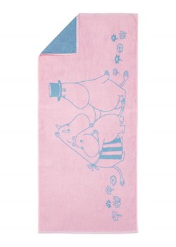 Moomin Ręcznik prysznicowy w kolorze jasnoróżowo-niebieskim - 140 x 70 cm ze sklepu Limango Polska w kategorii Ręczniki - zdjęcie 188323626