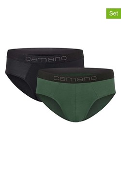 camano Slipy (2 pary) w kolorze czarno-zielonym ze sklepu Limango Polska w kategorii Majtki męskie - zdjęcie 188327436