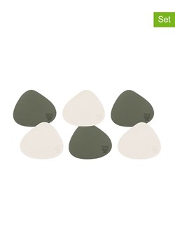 Björn Dwustronne podstawki (6 szt.) w kolorze kremowo-zielonym - 13 x 11 cm ze sklepu Limango Polska w kategorii Akcesoria kuchenne - zdjęcie 188327469