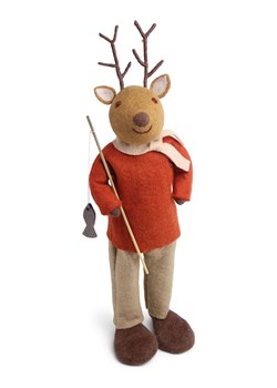 Gry &amp; Sif Figurka dekoracyjna w kolorze jasnobrązowo-czerwonym - 12 x 56 x 12 cm ze sklepu Limango Polska w kategorii Dekoracje - zdjęcie 188327907