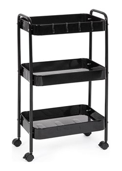 Bizzotto Regał stojący "Leiky" w kolorze czarnym - 41 x 77 x 29,5 cm ze sklepu Limango Polska w kategorii Regały i witryny - zdjęcie 188328096