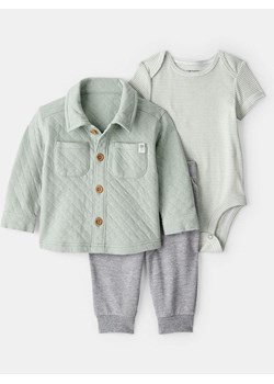 carter's 3-częściowy zestaw w kolorze zielono-szarym ze sklepu Limango Polska w kategorii Bluzy i swetry - zdjęcie 188328129