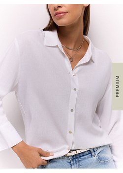 Mohito - Koszula z wiskozy i lnu - biały ze sklepu Mohito w kategorii Koszule damskie - zdjęcie 188328286