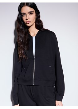 Mohito - Rozpinana czarna bluza - czarny ze sklepu Mohito w kategorii Bluzy damskie - zdjęcie 188328336