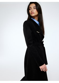 Mohito - Czarny płaszcz z wiązaniem - czarny ze sklepu Mohito w kategorii Płaszcze damskie - zdjęcie 188328528
