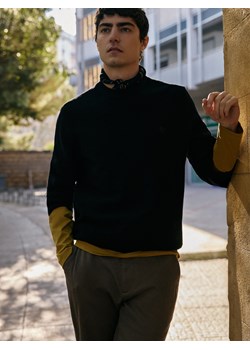 Reserved - Sweter z domieszką lyocellu - czarny ze sklepu Reserved w kategorii Swetry męskie - zdjęcie 188328755