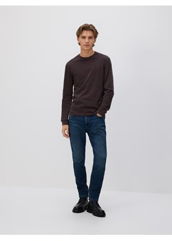 Reserved - Jeansy slim z efektem sprania - granatowy ze sklepu Reserved w kategorii Jeansy męskie - zdjęcie 188329319
