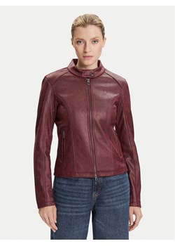 Desigual Kurtka z imitacji skóry Basic 25WWEW43 Bordowy Regular Fit ze sklepu MODIVO w kategorii Kurtki damskie - zdjęcie 188329677