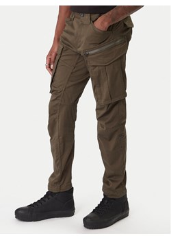 G-Star Raw Spodnie materiałowe Rovic D02190 5126 1260 Khaki Regular Fit ze sklepu MODIVO w kategorii Spodnie męskie - zdjęcie 188329718