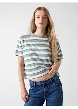 Guess Jeans T-Shirt 180718 Zielony Classic Fit ze sklepu MODIVO w kategorii Bluzki damskie - zdjęcie 188329766