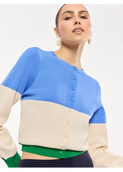 Mohito - Kolorowy kardigan - niebieski ze sklepu Mohito w kategorii Swetry damskie - zdjęcie 188330527