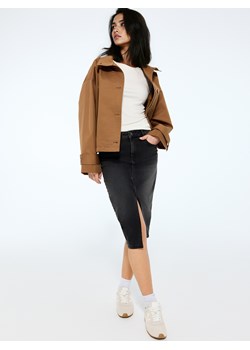 Mohito - Jeansowa spódnica midi - czarny ze sklepu Mohito w kategorii Spódnice - zdjęcie 188330569