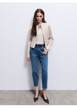 Mohito - Jeansy mom slim petite - niebieski ze sklepu Mohito w kategorii Jeansy damskie - zdjęcie 188330605