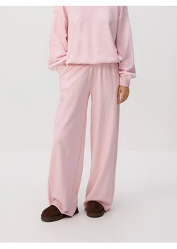 Reserved - Spodnie dresowe z szerokimi nogawkami - pastelowy róż ze sklepu Reserved w kategorii Spodnie damskie - zdjęcie 188330759