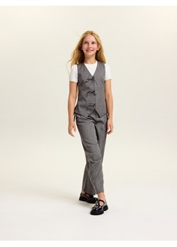 Reserved - Kamizelka w paski - ciemnoszary ze sklepu Reserved w kategorii Kamizelki dziewczęce - zdjęcie 188330769