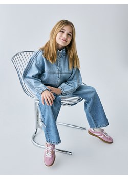 Reserved - Jeansowa kurtka ze stójką - niebieski ze sklepu Reserved w kategorii Kurtki dziewczęce - zdjęcie 188330889