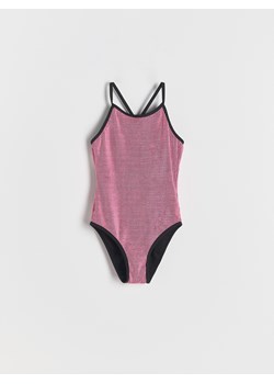 Reserved - Jednoczęściowy strój z wycięciem - różowy ze sklepu Reserved w kategorii Stroje kąpielowe - zdjęcie 188331266