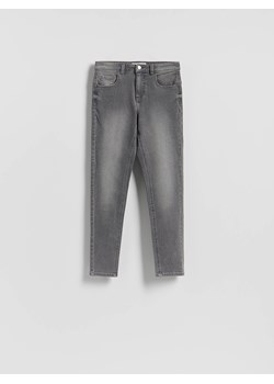 Reserved - Jeansy slim fit push up - jasnoszary ze sklepu Reserved w kategorii Jeansy damskie - zdjęcie 188331356