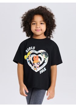 Sinsay - Bawełniana koszulka z nadrukiem Powerpuff Girls - czarny ze sklepu Sinsay w kategorii T-shirty chłopięce - zdjęcie 188332288