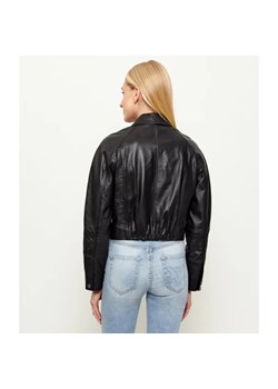 Pinko Skórzana ramoneska CARLENE | Cropped Fit ze sklepu Gomez Fashion Store w kategorii Kurtki damskie - zdjęcie 188332736