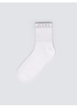 Skarpety damskie długie białe Bordi 101 ze sklepu Big Star w kategorii Skarpetki damskie - zdjęcie 188332815