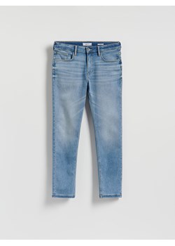 Reserved - Jeansy slim z efektem sprania - niebieski ze sklepu Reserved w kategorii Jeansy męskie - zdjęcie 188333149
