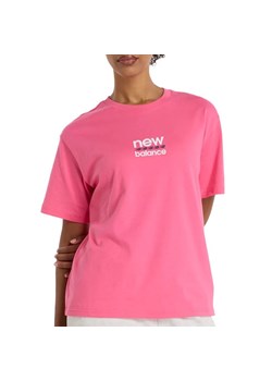 Koszulka damska New Balance WT51541DAB - różowa ze sklepu streetstyle24.pl w kategorii Bluzki damskie - zdjęcie 188333728