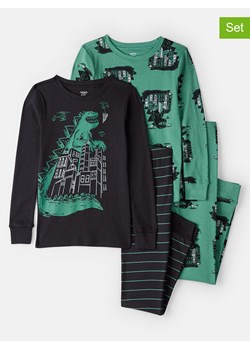 carter's Piżamy (2 szt.) w kolorze zielono-czarnym ze sklepu Limango Polska w kategorii Piżamy dziecięce - zdjęcie 188333859