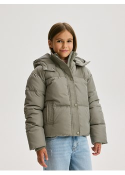Reserved - Pikowana kurtka z kapturem - jasnozielony ze sklepu Reserved w kategorii Kurtki dziewczęce - zdjęcie 188334286