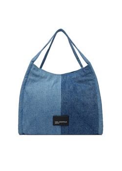 Karl Lagerfeld Jeans Torebka B1W50007 Niebieski ze sklepu MODIVO w kategorii Torby Shopper bag - zdjęcie 188334616