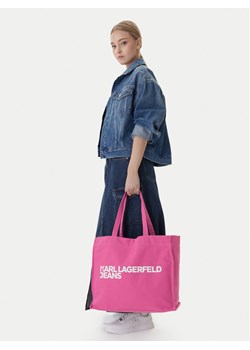 Karl Lagerfeld Jeans Torebka A1W50002 Bordowy ze sklepu MODIVO w kategorii Torby Shopper bag - zdjęcie 188334626