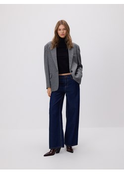 Reserved - Jeansy wide leg - granatowy ze sklepu Reserved w kategorii Jeansy męskie - zdjęcie 188335209