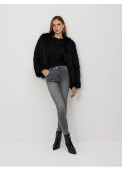 Reserved - Jeansy slim fit push up - jasnoszary ze sklepu Reserved w kategorii Jeansy damskie - zdjęcie 188335289