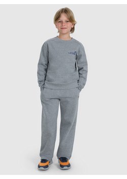 Chłopięce spodnie dresowe 4F 4FJRAW25TTROM1670 - szare ze sklepu Sportstylestory.com w kategorii Spodnie chłopięce - zdjęcie 188335539