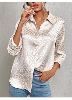 Damska koszula w centki - Kremowy S ze sklepu Intimica.pl w kategorii Koszule damskie - zdjęcie 188335886