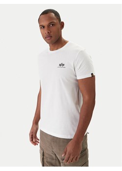 Alpha Industries T-Shirt Basic 188505 Biały Regular Fit ze sklepu MODIVO w kategorii T-shirty męskie - zdjęcie 188336088