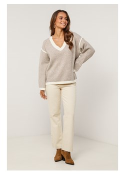 Soft Cashmere Sweter w kolorze szarobrązowym ze sklepu Limango Polska w kategorii Swetry damskie - zdjęcie 188336347