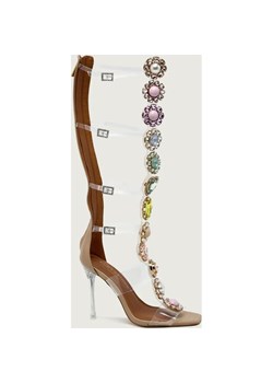 Kurt Geiger Sandały na szpilce OCTAVIA GLADIATOR | z dodatkiem skóry ze sklepu Gomez Fashion Store w kategorii Sandały damskie - zdjęcie 188337106