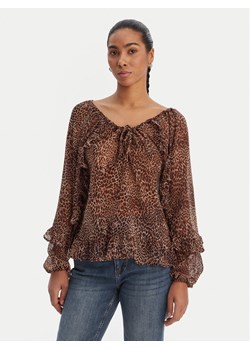 Morgan Bluzka 261-OWAY.F Brązowy Relaxed Fit ze sklepu MODIVO w kategorii Bluzki damskie - zdjęcie 188337225