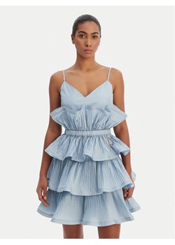 Fracomina Sukienka koktajlowa FQ26SD1007W83101 Niebieski Regular Fit ze sklepu MODIVO w kategorii Sukienki - zdjęcie 188337276