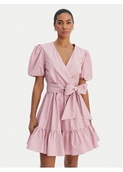 Fracomina Sukienka koktajlowa FY26SD1037W40001 Różowy Regular Fit ze sklepu MODIVO w kategorii Sukienki - zdjęcie 188337297