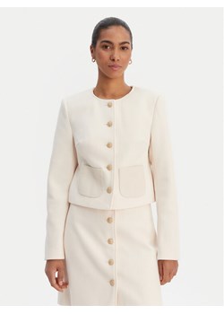Morgan Marynarka 261-VIKTORY Beżowy Slim Fit ze sklepu MODIVO w kategorii Marynarki damskie - zdjęcie 188337307