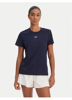 Reebok T-Shirt Essential RK25608CCW Granatowy Regular Fit ze sklepu MODIVO w kategorii Bluzki damskie - zdjęcie 188337317