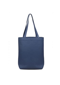 niebieska torebka damska skórzana shopperka  Chiara ze sklepu Słoń Torbalski w kategorii Torby Shopper bag - zdjęcie 188337795