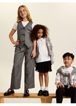 Reserved - Kamizelka w paski - ciemnoszary ze sklepu Reserved w kategorii Kamizelki dziewczęce - zdjęcie 188337937