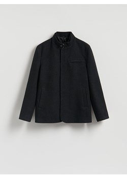 Reserved - Krótki płaszcz ze stójką - czarny ze sklepu Reserved w kategorii Marynarki męskie - zdjęcie 188338038